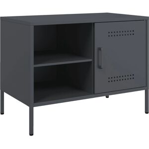 vidaXL TV Cabinets 2 pcs Anthracite Steel - TV Cabinet vidaXL TV Cabinets 2 pcs Anthracite Steel - TV Cabinet