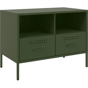 vidaXL 843051 TV cabinet - 2 pcs Green Steel vidaXL 843051 TV cabinet - 2 pcs Green Steel