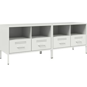 vidaXL TV Cabinets White - 2 pcs - 68x39x50.5 cm - Steel - TV Cabinets vidaXL TV Cabinets White - 2 pcs - 68x39x50.5 cm - Steel - TV Cabinets