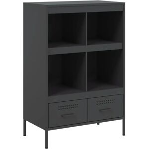 vidaXL 843102 Estantería de Acero Negro para Salón vidaXL 843102 Estantería de Acero Negro para Salón