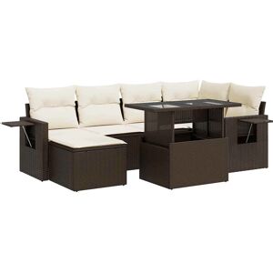 VidaXL Gartenmöbel-Set - Braun - Modular, Höhenverstellbar, Langlebig VidaXL Gartenmöbel-Set - Braun - Modular, Höhenverstellbar, Langlebig