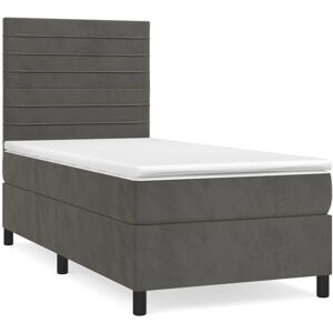 vidaXL 3270002 lit - Tête de velours ajustable - Matelas à ressorts ensachés durable - 2 places vidaXL 3270002 lit - Tête de velours ajustable - Matelas à ressorts ensachés durable - 2 places