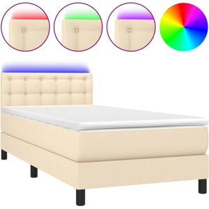 vidaXL Lit box spring avec LED - Lit vidaXL Lit box spring avec LED - Lit