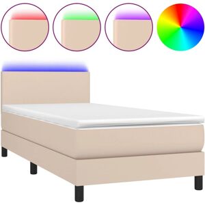 Lit VidaXL avec Tête de lit en cuir LED - Lit Lit VidaXL avec Tête de lit en cuir LED - Lit