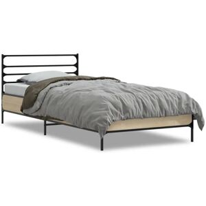 vidaXL Sonoma Eiche Bettgestell - 90x200 cm - Bettrahmen vidaXL Sonoma Eiche Bettgestell - 90x200 cm - Bettrahmen