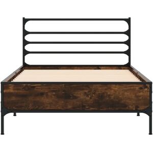 vidaXL Bettrahmen Räuchereiche 90x190 cm - Bettrahmen vidaXL Bettrahmen Räuchereiche 90x190 cm - Bettrahmen