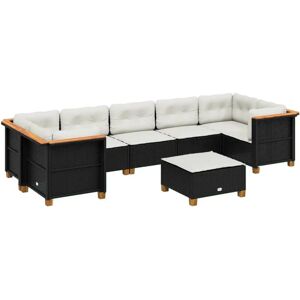 vidaXL Gartenmöbel-Set - Schwarz - Garten, Terrasse, Hof vidaXL Gartenmöbel-Set - Schwarz - Garten, Terrasse, Hof