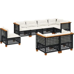 VidaXL Gartengarnitur - Langlebiges PE Rattan, 8-teilig VidaXL Gartengarnitur - Langlebiges PE Rattan, 8-teilig