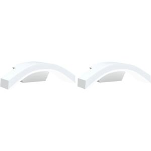 vidaXL White Outdoor LED Wall Lights - Wall Lights vidaXL White Outdoor LED Wall Lights - Wall Lights