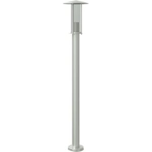 vidaXL Outdoor Floor Lamp Silver 100 cm Stainless Steel - Outdoor Floor Lamp vidaXL Outdoor Floor Lamp Silver 100 cm Stainless Steel - Outdoor Floor Lamp