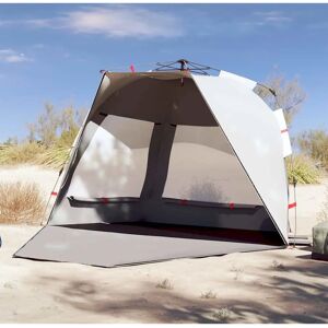 vidaXL Grå strandtelt 3 personer Letvægts Vandafvisende - Strandtelt vidaXL Grå strandtelt 3 personer Letvægts Vandafvisende - Strandtelt