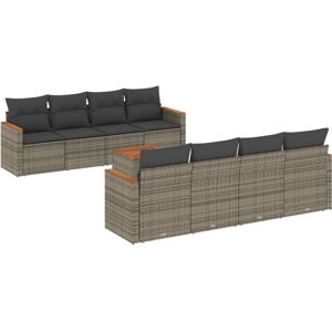 VidaXL Gartenset - Grau - Modular, UV-beständig VidaXL Gartenset - Grau - Modular, UV-beständig