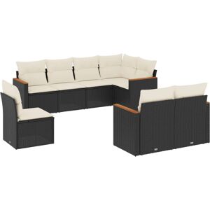 VidaXL 3258570 Gartenmöbel-Set - Schwarz - Loungeset VidaXL 3258570 Gartenmöbel-Set - Schwarz - Loungeset