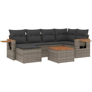 vidaXL Beiges Gartenmöbelset - 3-teilig - Garten Sofa & Tisch vidaXL Beiges Gartenmöbelset - 3-teilig - Garten Sofa & Tisch