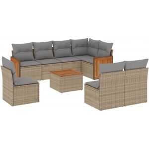 VidaXL Modell 538054 Beiges Modulares Gartenmöbelset VidaXL Modell 538054 Beiges Modulares Gartenmöbelset