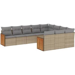 VidaXL Gartenmöbelset - Modular, Wetterfest, Beige VidaXL Gartenmöbelset - Modular, Wetterfest, Beige