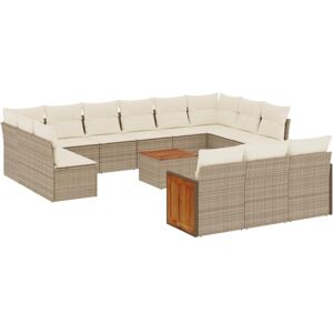 vidaXL Gartenmöbel-Set - Beige, Modular, UV-beständig vidaXL Gartenmöbel-Set - Beige, Modular, UV-beständig