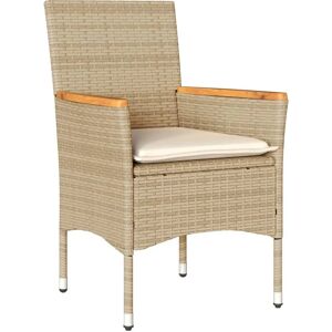 vidaXL Havebord- og stol-sæt med puder - Udendørs møbler vidaXL Havebord- og stol-sæt med puder - Udendørs møbler