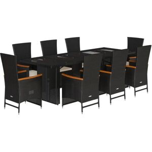 VidaXL Gartenmöbel-Set - Schwarz VidaXL Gartenmöbel-Set - Schwarz