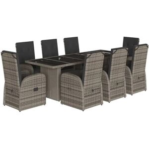 VidaXL 3277603 Outdoor-Möbelset - Langlebiges Poly Rattan, 8 Sitze VidaXL 3277603 Outdoor-Möbelset - Langlebiges Poly Rattan, 8 Sitze