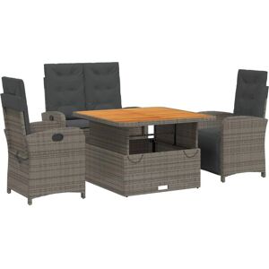 Vidaxl Have Spise Sæt - 4 Dele Rattan Møbler Vidaxl Have Spise Sæt - 4 Dele Rattan Møbler