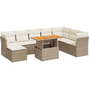 VidaXL Gartenmöbelset - Langlebiges PE-Rattan, Verstellbarer Tisch, Bequeme Kissen VidaXL Gartenmöbelset - Langlebiges PE-Rattan, Verstellbarer Tisch, Bequeme Kissen
