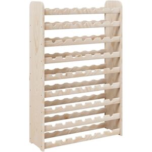 vidaXL 72.5x25x111.5 cm Solid Pine Wood Wine Rack - Rustic Style vidaXL 72.5x25x111.5 cm Solid Pine Wood Wine Rack - Rustic Style