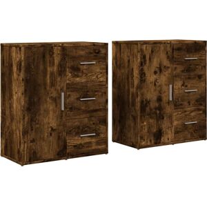 vidaXL 3276557 Rauch Eiche Sideboard - Wohnzimmermöbel vidaXL 3276557 Rauch Eiche Sideboard - Wohnzimmermöbel