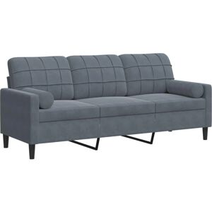 Canapé Velours 3 Places Vidaxl - Mobilier Moderne Canapé Velours 3 Places Vidaxl - Mobilier Moderne