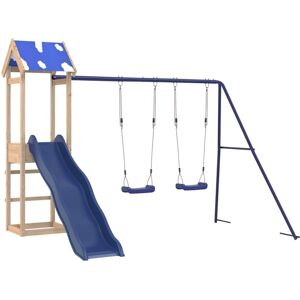 vidaXL Outdoor Playset Solid Pine Wood Garden Playhouse Kids Playground vidaXL Outdoor Playset Solid Pine Wood Garden Playhouse Kids Playground