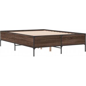 vidaXL Brown Oak Bed Frame Small Double 120x190 cm vidaXL Brown Oak Bed Frame Small Double 120x190 cm
