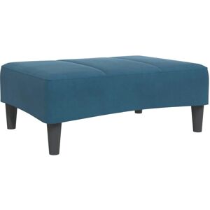 vidaXL Footstool Blue 77x55x31 cm Velvet - Footstool vidaXL Footstool Blue 77x55x31 cm Velvet - Footstool