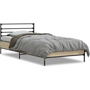 vidaXL Bettgestell Sonoma Eiche - Bettgestell vidaXL Bettgestell Sonoma Eiche - Bettgestell