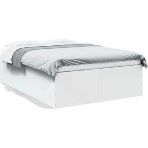 vidaXL Bed Frame White 135x190 cm - Bed Frame vidaXL Bed Frame White 135x190 cm - Bed Frame