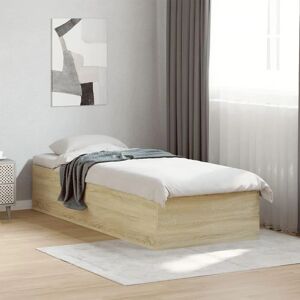 vidaXL Sonoma Eichenbett - Modern 90x190 cm Unterstützung vidaXL Sonoma Eichenbett - Modern 90x190 cm Unterstützung