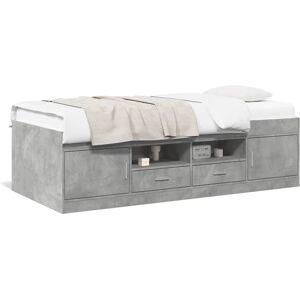 vidaXL Daybed with Drawers - Grey - Daybed vidaXL Daybed with Drawers - Grey - Daybed