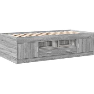 vidaXL Grey Sonoma Daybed with Drawers - Daybed & Sofa vidaXL Grey Sonoma Daybed with Drawers - Daybed & Sofa