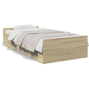 Cadru de pat Sonoma Stejar VidaXL cu sertare - Tip de pat Cadru de pat Sonoma Stejar VidaXL cu sertare - Tip de pat
