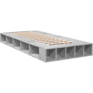 vidaXL Bedframe Beton Grijs - Enkel 90x190 cm - Bed Frame vidaXL Bedframe Beton Grijs - Enkel 90x190 cm - Bed Frame