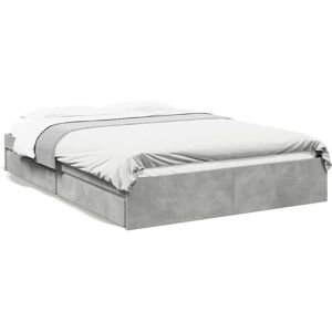 vidaXL Bed Frame with Drawers - Engineered Wood - 160x200 cm vidaXL Bed Frame with Drawers - Engineered Wood - 160x200 cm