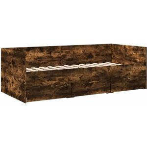 vidaXL Smoked Oak Daybed with Drawers - Daybed vidaXL Smoked Oak Daybed with Drawers - Daybed