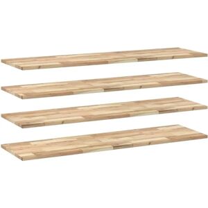 VIDAXL Wall Shelves - 4-Piece Acacia Wood Set VIDAXL Wall Shelves - 4-Piece Acacia Wood Set