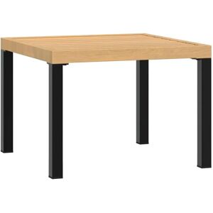 vidaXL Garden Coffee Table Outdoor Steel - Black - 55x55x39.5 cm vidaXL Garden Coffee Table Outdoor Steel - Black - 55x55x39.5 cm