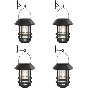 vidaXL White Solar Outdoor Wall Lanterns - Wall Lanterns vidaXL White Solar Outdoor Wall Lanterns - Wall Lanterns