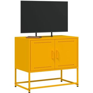 vidaXL 846473 Mustard Yellow Steel TV Cabinet - Entertainment Centre vidaXL 846473 Mustard Yellow Steel TV Cabinet - Entertainment Centre