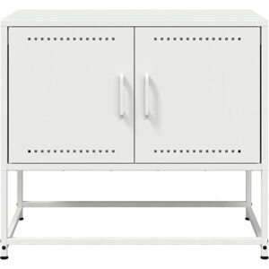 vidaXL 846475 White Steel TV Cabinet - TV Unit Entertainment Centre vidaXL 846475 White Steel TV Cabinet - TV Unit Entertainment Centre
