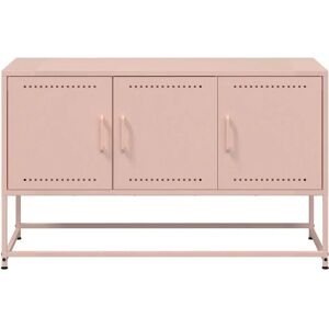 vidaXL Pink Steel TV Cabinet - TV Storage Furniture vidaXL Pink Steel TV Cabinet - TV Storage Furniture