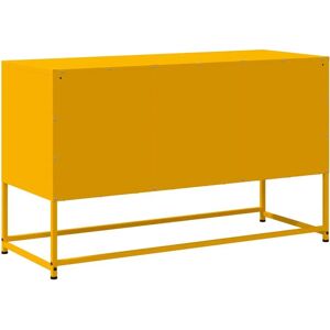 vidaXL TV Cabinet Mustard Yellow Steel - 100.5x39x60.5 cm - TV Stand vidaXL TV Cabinet Mustard Yellow Steel - 100.5x39x60.5 cm - TV Stand