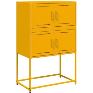 vidaXL 846485 Senfgelbe Sideboard - Sideboard, Stahl, 68,5x38,5x107 cm vidaXL 846485 Senfgelbe Sideboard - Sideboard, Stahl, 68,5x38,5x107 cm