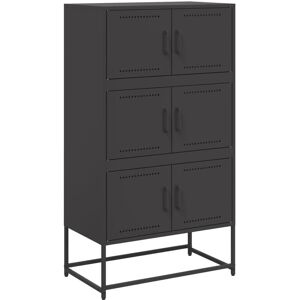 Buffet en acier noir vidaXL - Mobilier de rangement industriel - Publicité Buffet en acier noir vidaXL - Mobilier de rangement industriel - Publicité